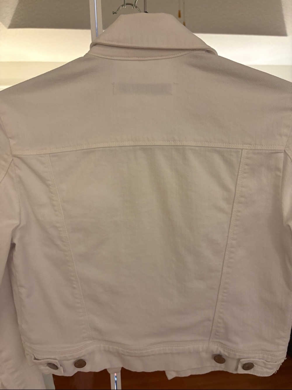 J Brand White Cropped Denim Jacket - Picture 5 of 5